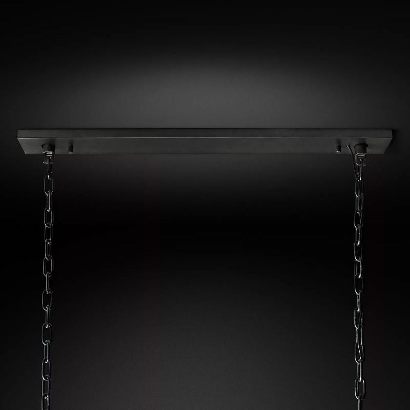 Huxley Calcite Rectangular Chandelier 42" - detail 8