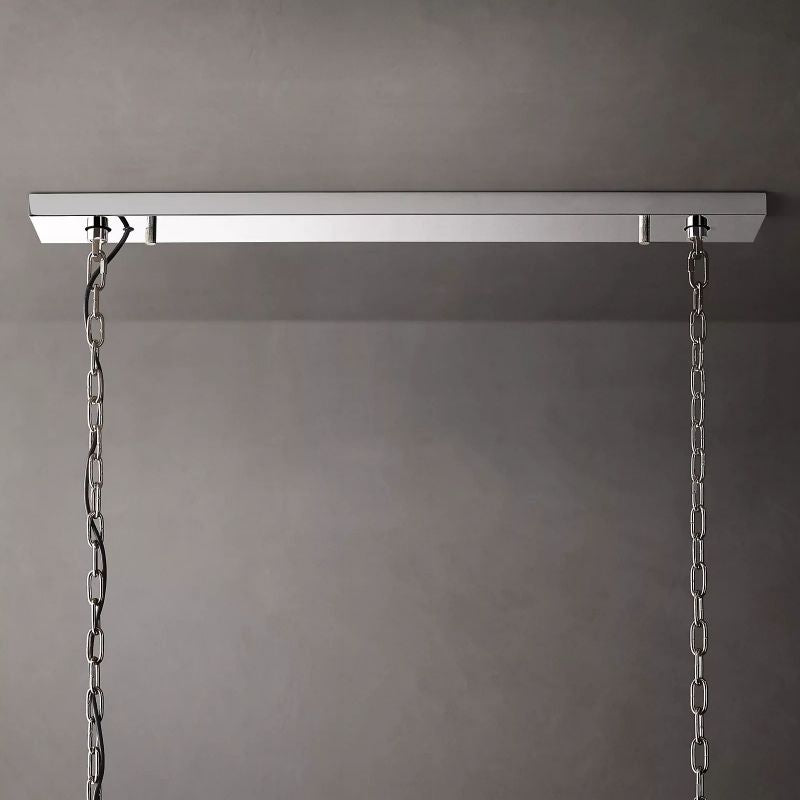 Huxley Calcite Rectangular Chandelier 54" - detail 8