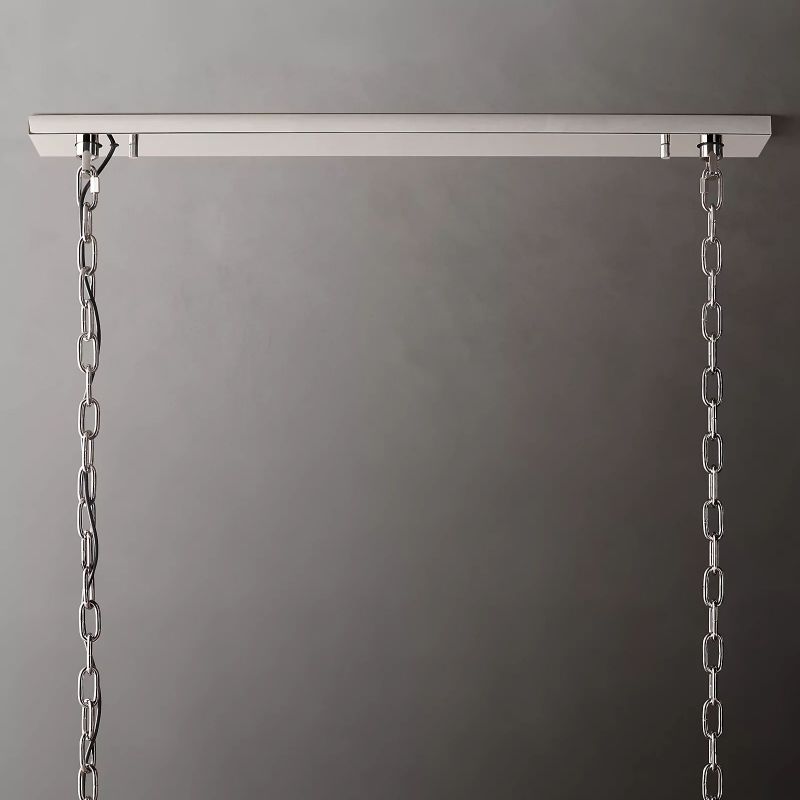 Huxley Calcite Rectangular Chandelier 74" - detail 9