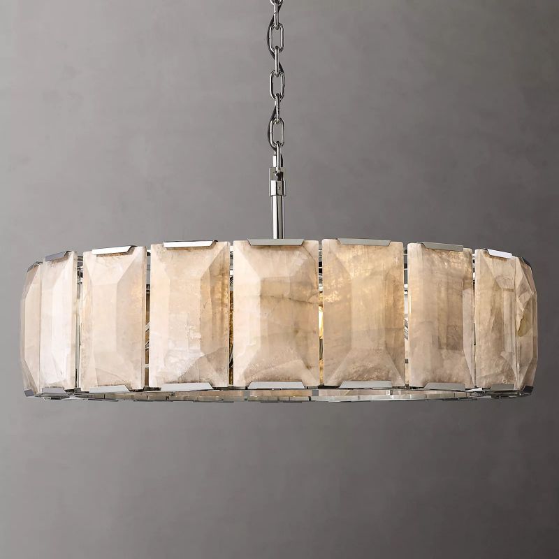 Huxley Calcite Round Chandelier 43" - detail 3