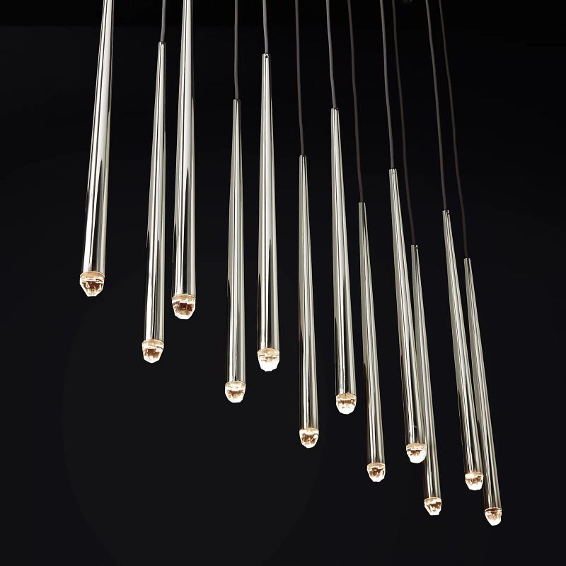 Lucas Modern Linear Chandelier 60" - detail 2