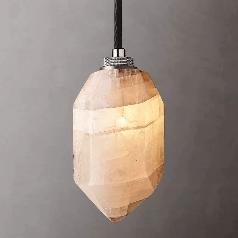 Huxley Calcite Alabaster Pendant angled view
