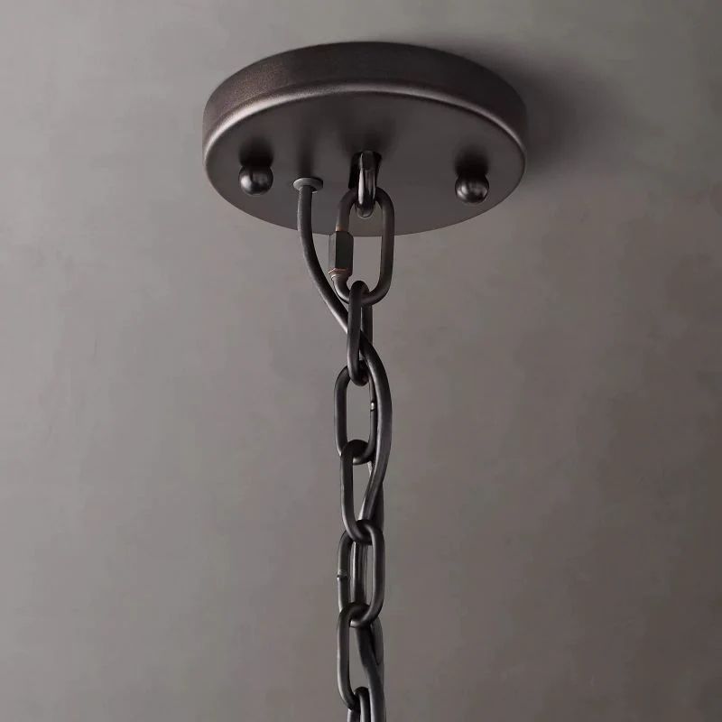 Huxley Calcite Round Chandelier 19 inch detail view