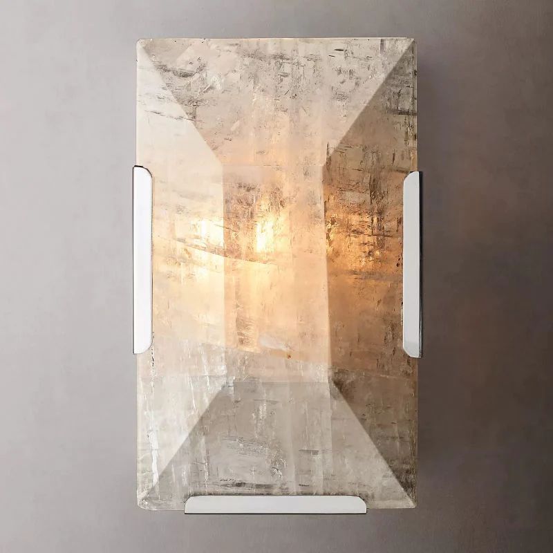 Huxley Calcite Short Wall Sconce detail view