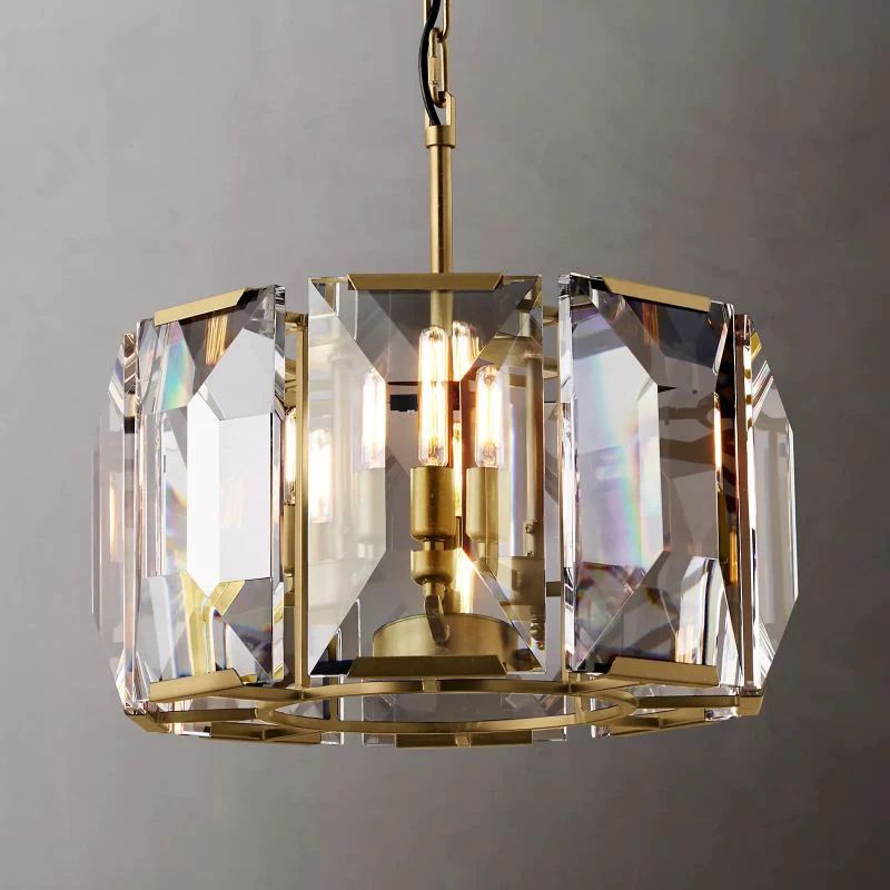 Huxley Crystal Round Chandelier 19 inch main view