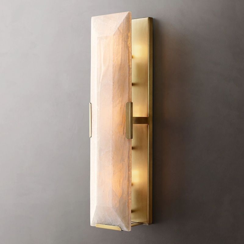 Huxley Calcite Linear Sconce - detail 2