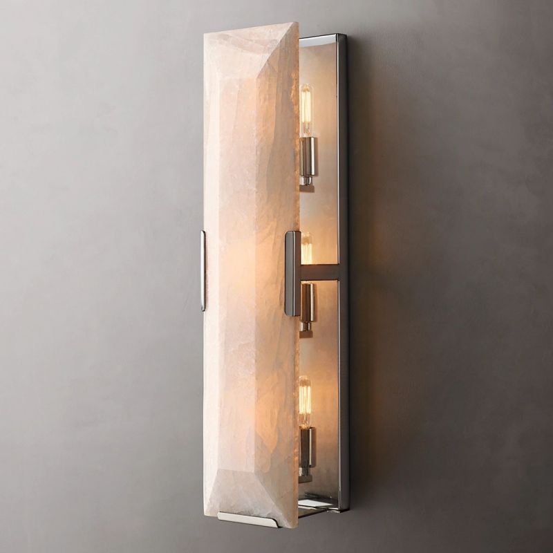 Huxley Calcite Linear Sconce - detail 3