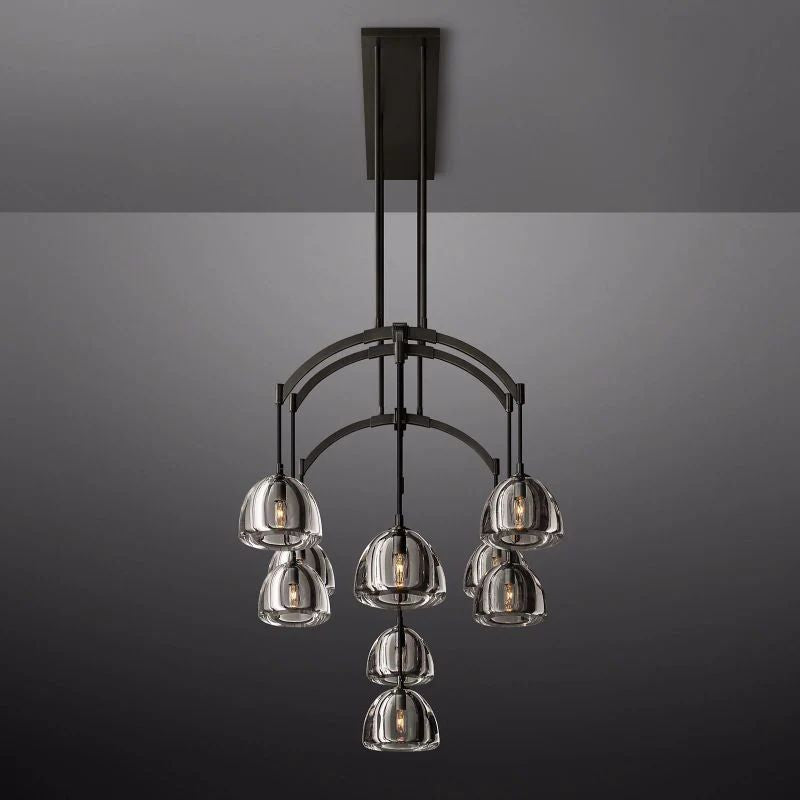 Introduce Hemisphere Linear Chandelier 54'' detail view