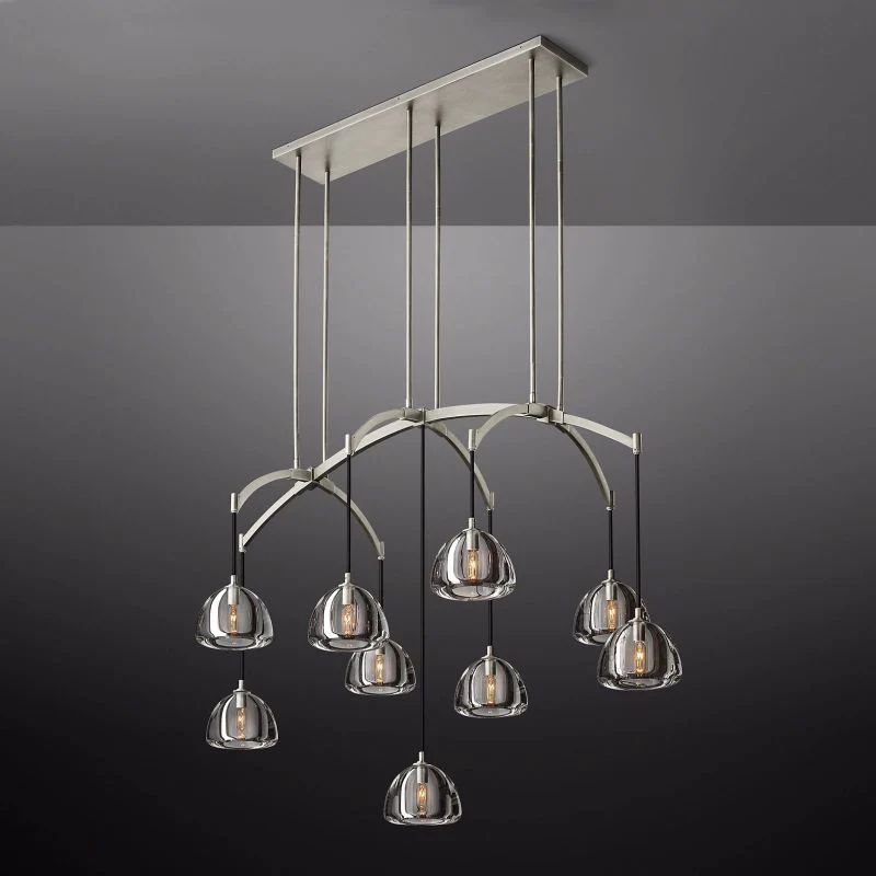 Introduce Hemisphere Linear Chandelier 54'' detail view