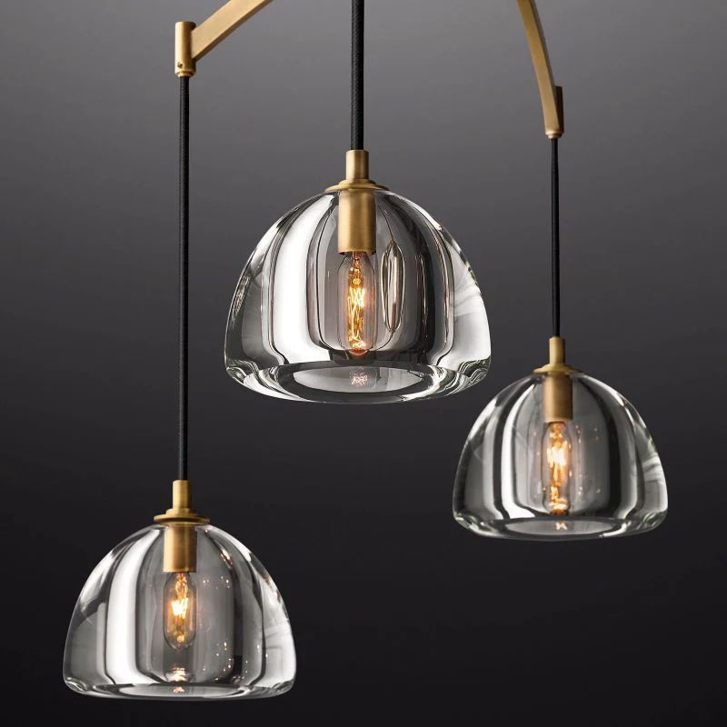 Introduce Hemisphere Linear Chandelier 54'' detail view