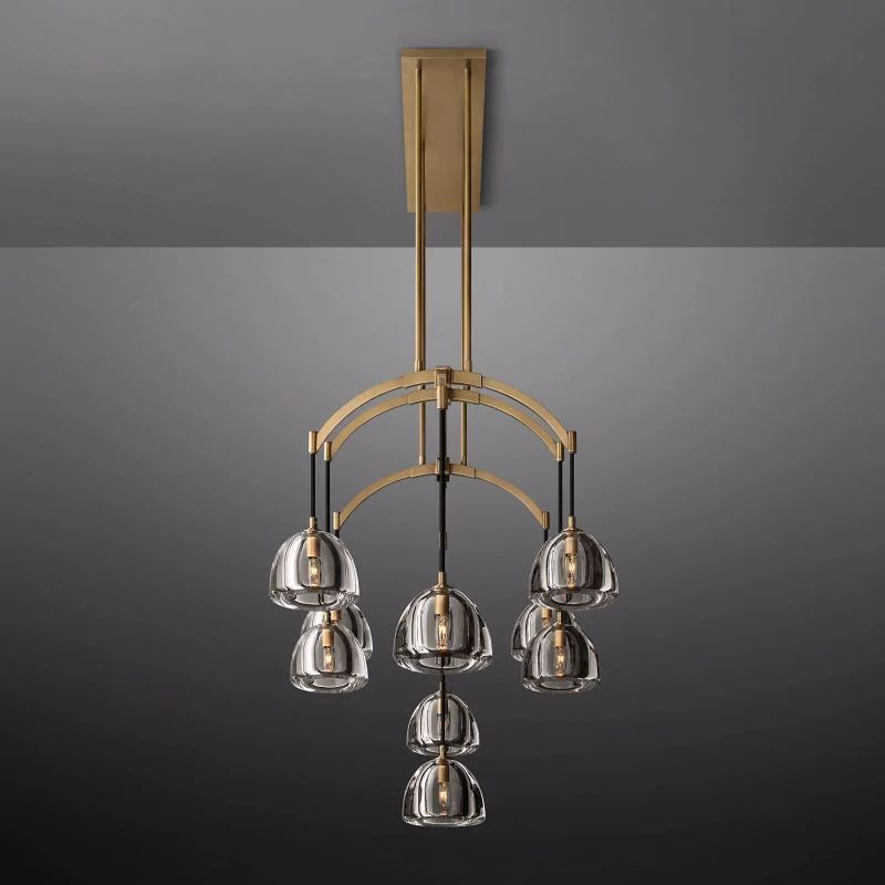 Introduce Hemisphere Linear Chandelier 54'' detail view