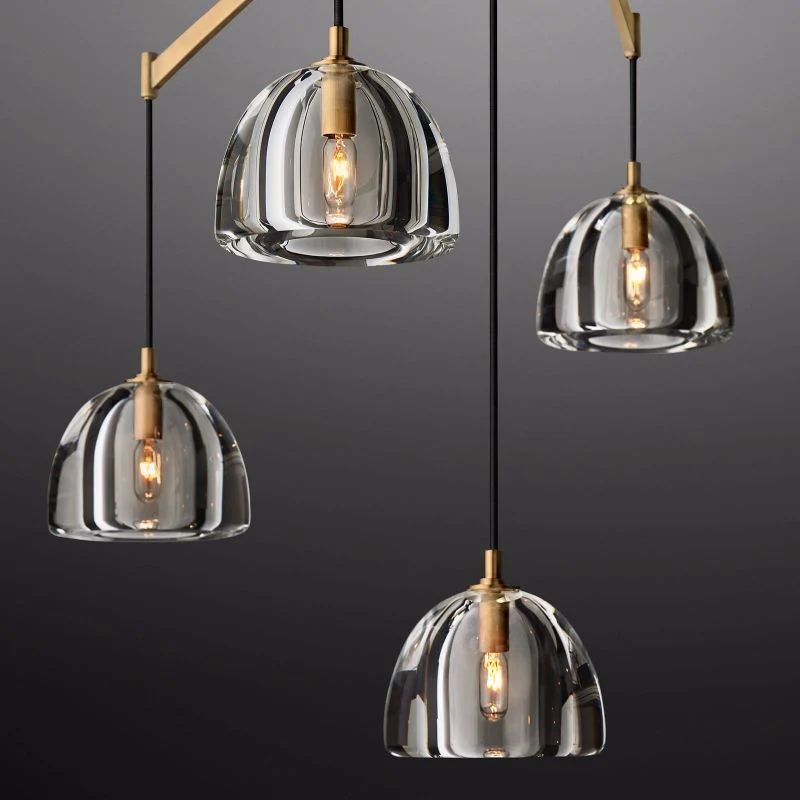 Introduce Hemisphere Linear Chandelier 72'' detail view