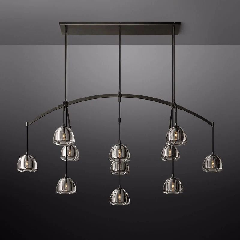 Introduce Hemisphere Linear Chandelier 72'' front view