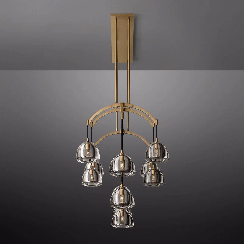 Introduce Hemisphere Linear Chandelier 72'' detail view