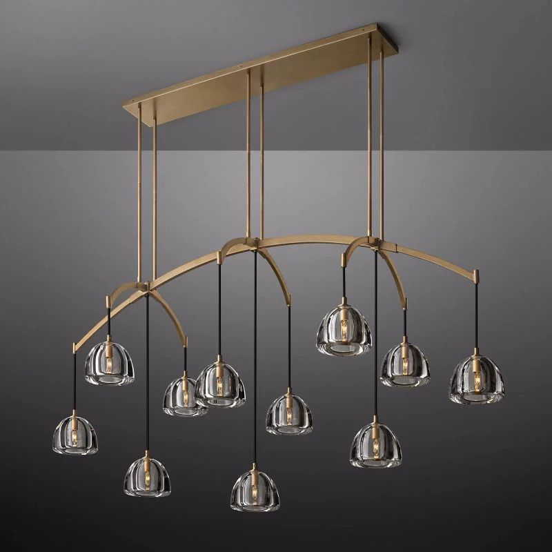 Introduce Hemisphere Linear Chandelier 72'' detail view