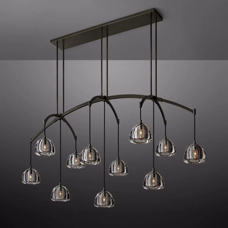 Introduce Hemisphere Linear Chandelier 72'' detail view