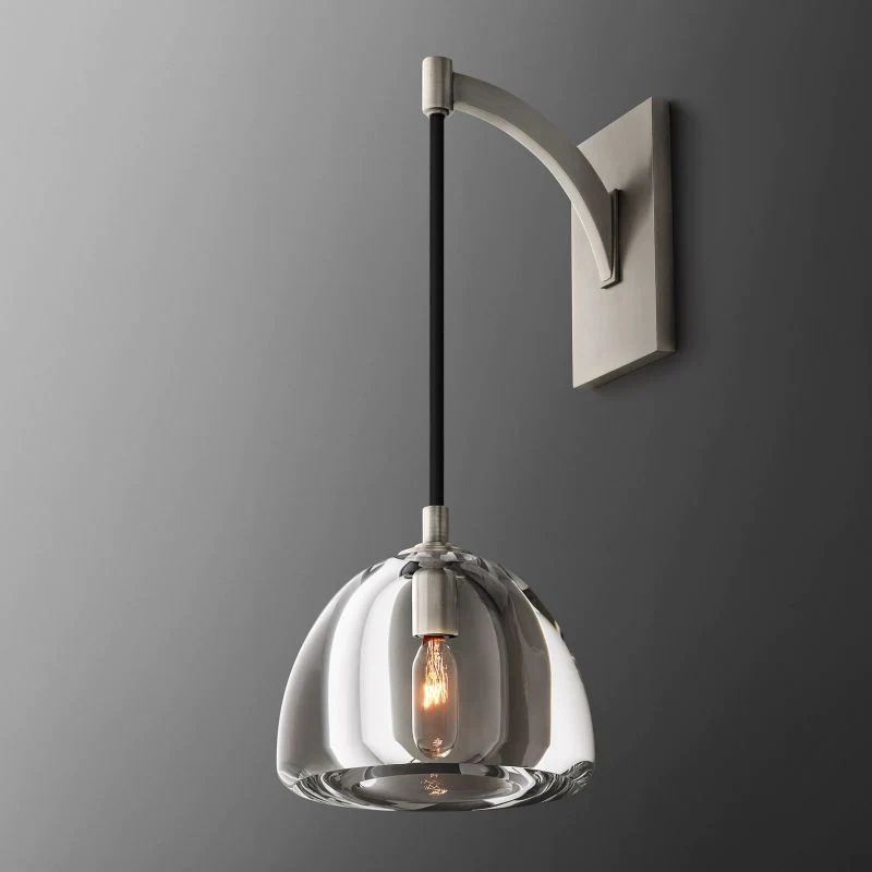Introduce Hemisphere Sconce angled view