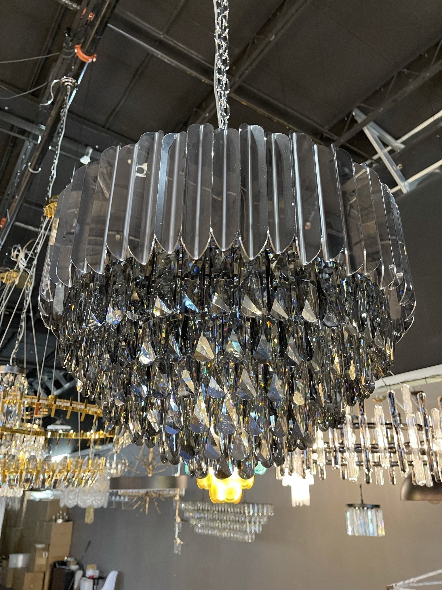 Alicante Tiered Round Crystal Chandelier - detail 8