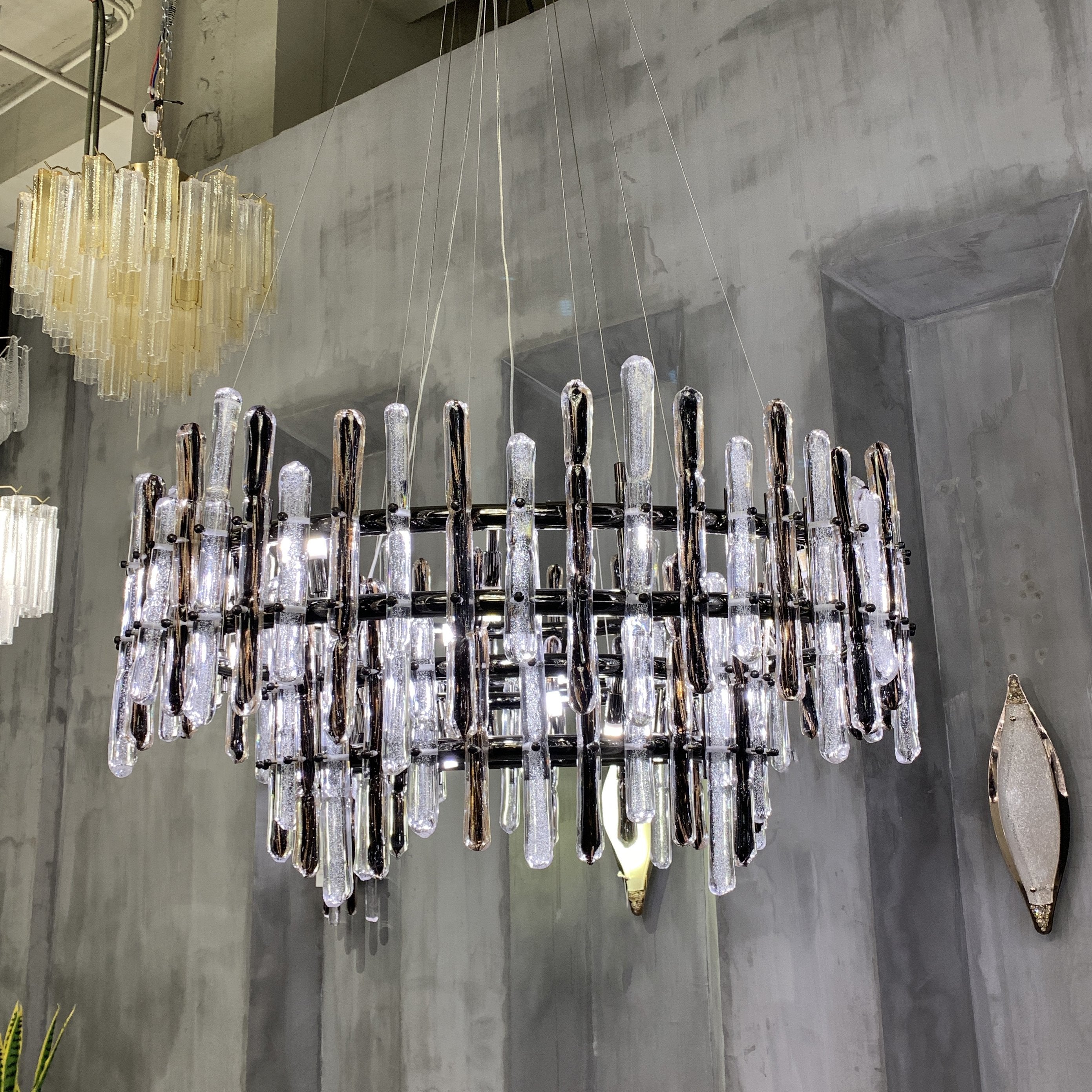 Sanjil Round Glass Chandelier - detail 9