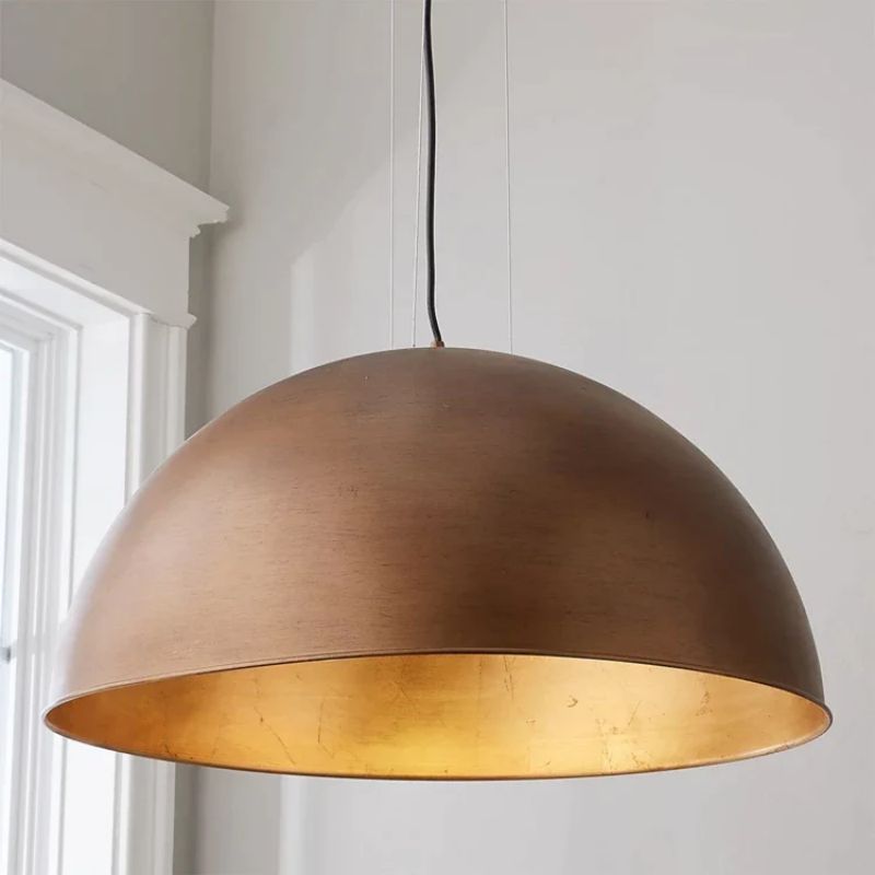 Industrial Dome Shade Pendant front view