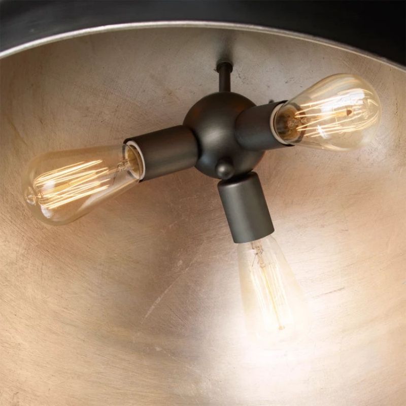 Industrial Dome Shade Pendant detail view