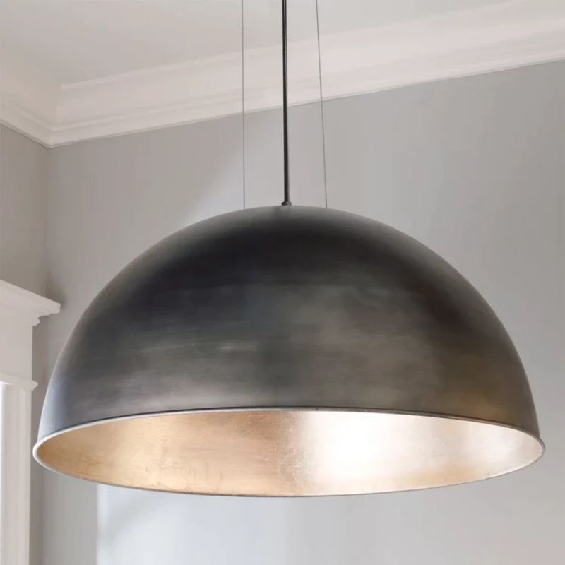 Industrial Dome Shade Pendant detail view
