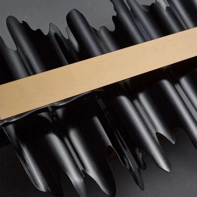 Kieran Modern Sculpture Linear Chandelier detail view