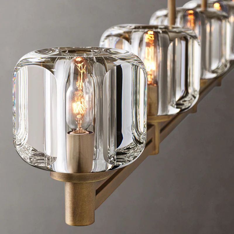 Delano Linear Chandelier 54'' detail view
