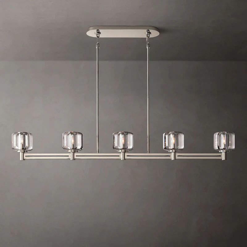 Delano Linear Chandelier 54'' angled view
