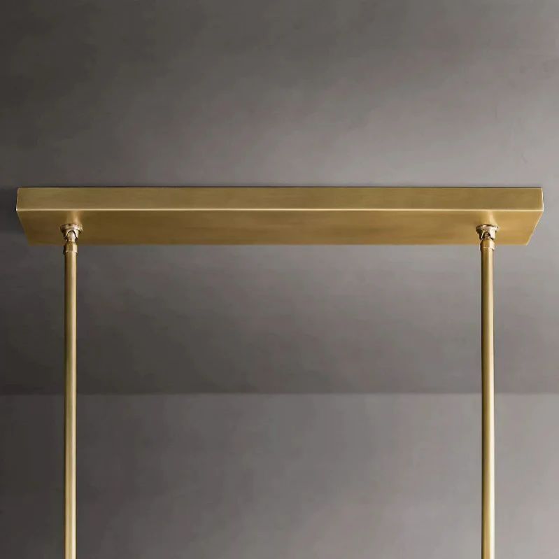 Cristal Glass Double Linear Chandelier 60" - detail 14
