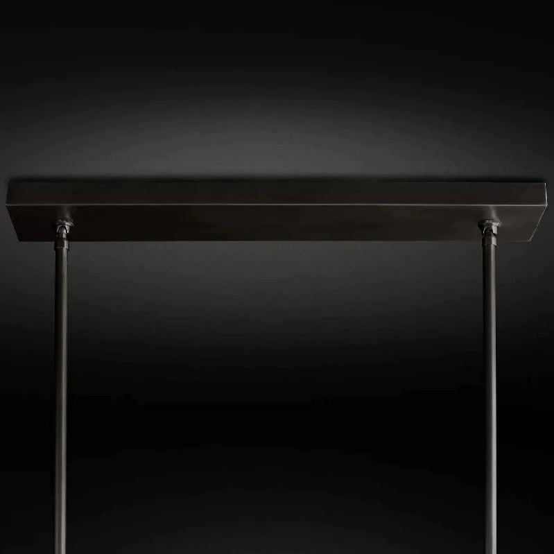 Cristal Glass Double Linear Chandelier 60" - detail 15