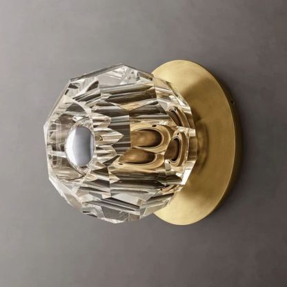 Cristal Clear Glass Petite Wall Sconce