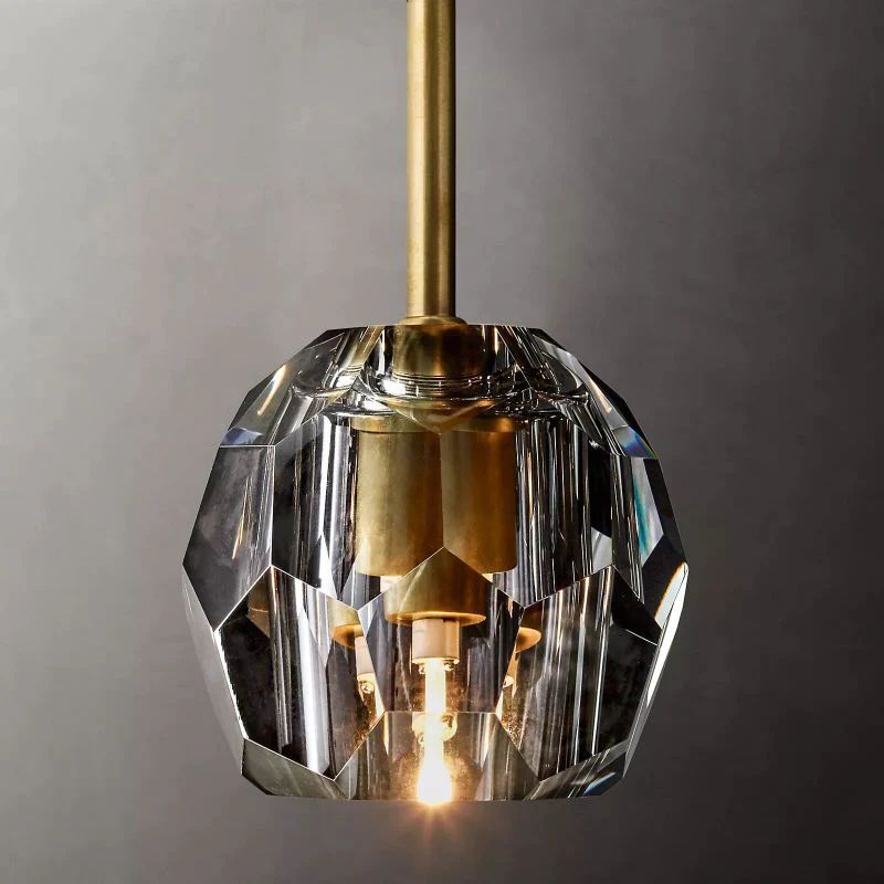 Cristal Glass Rod Pendant front view