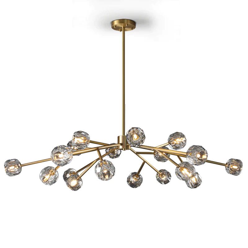 Cristal Glass Round Chandelier 60 inch main view