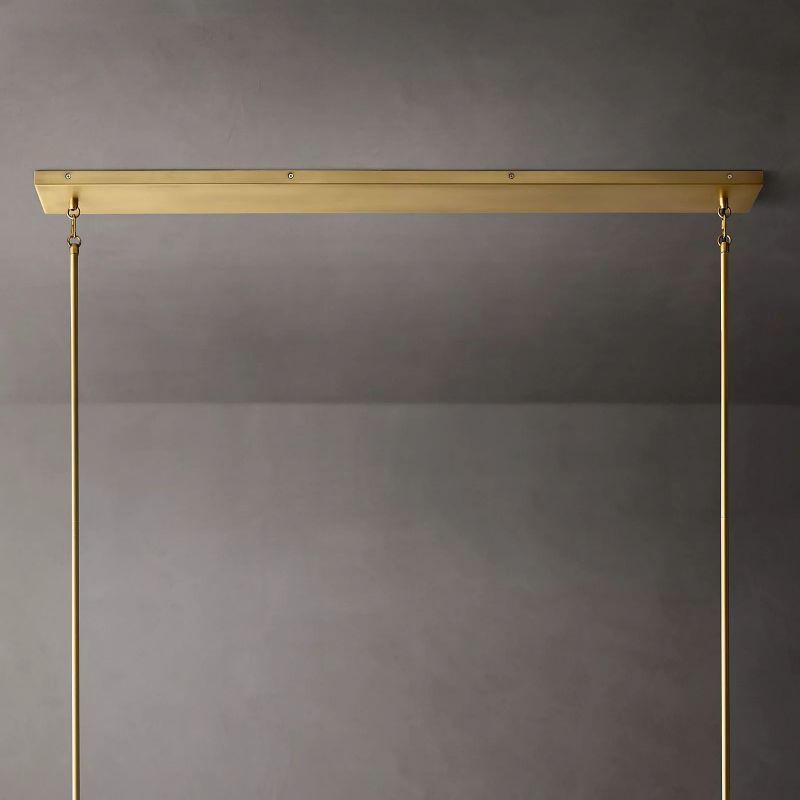 Kuseau Glass Linear Chandelier 49" - detail 11