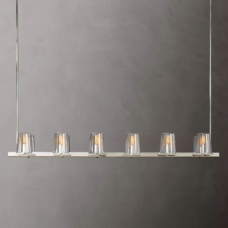 Kuseau Glass Linear Chandelier 60" - detail 13