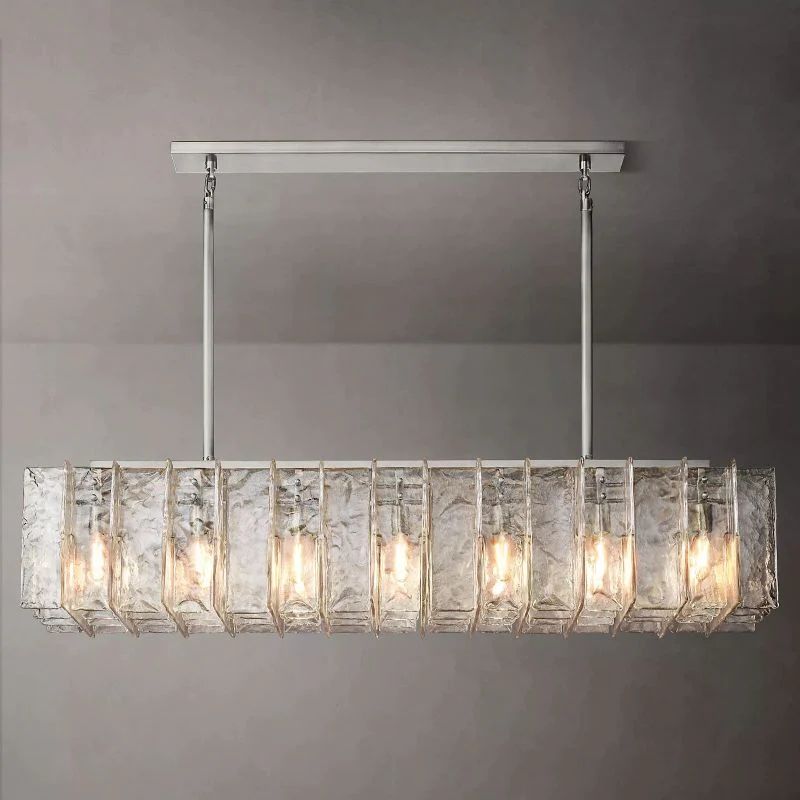 Latica Rectangular Chandelier 67 inch front view