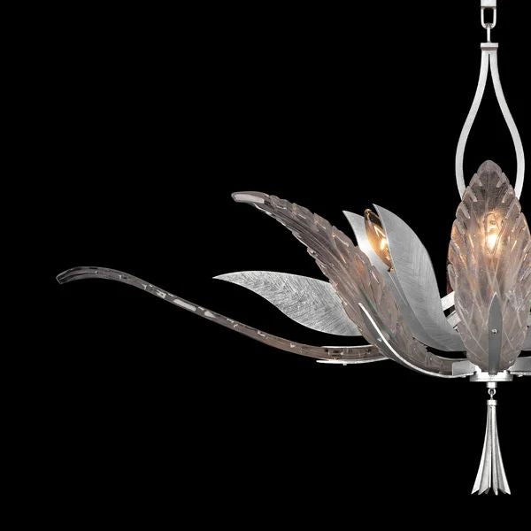 Lily Oblong Chandelier Light 40" - detail 4