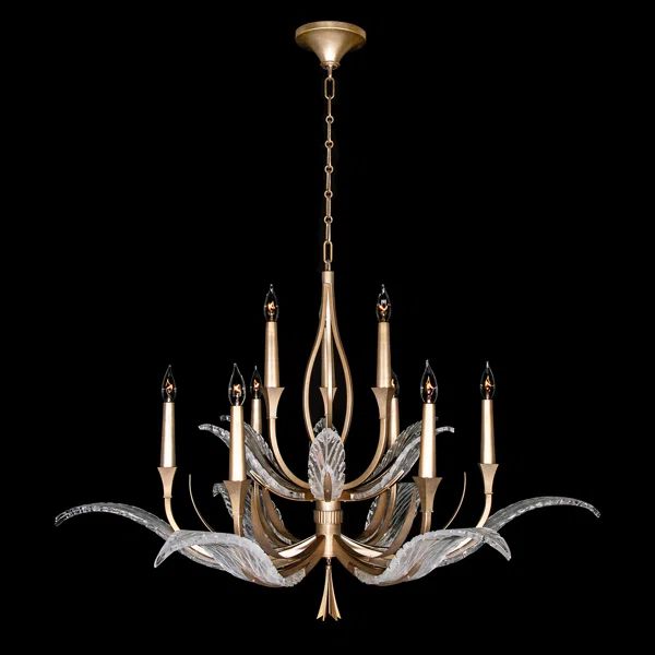 Lily Round 2-Tier Chandelier 45"D in glass