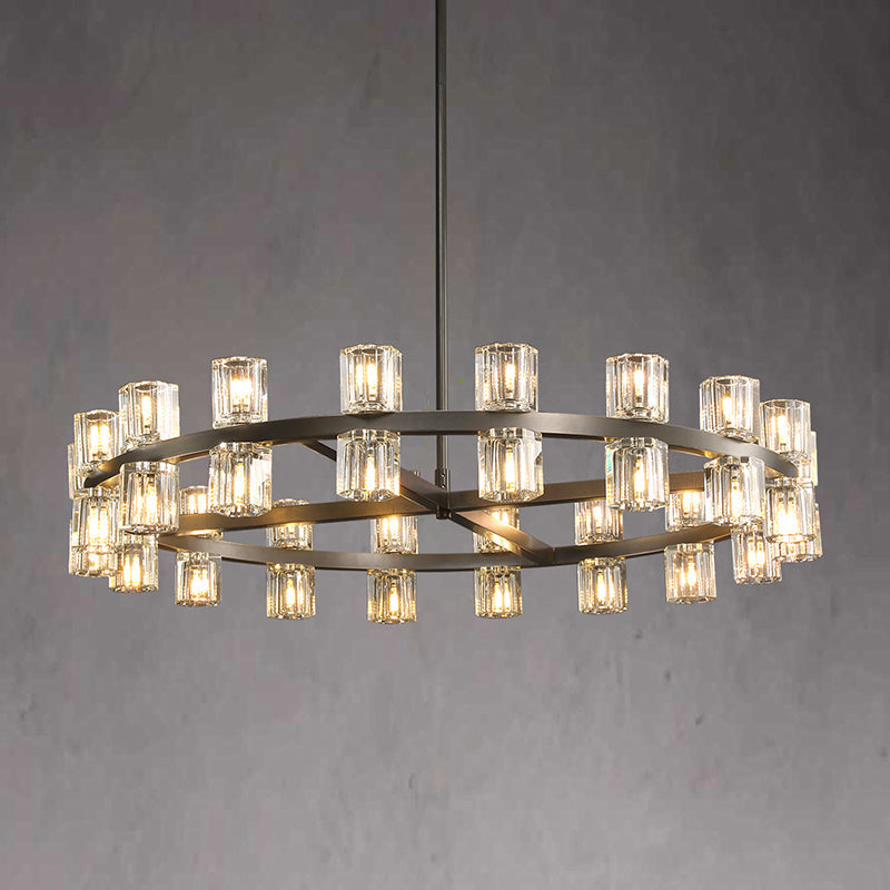 Akio Wine-Glass Round Chandelier 36 inch main view