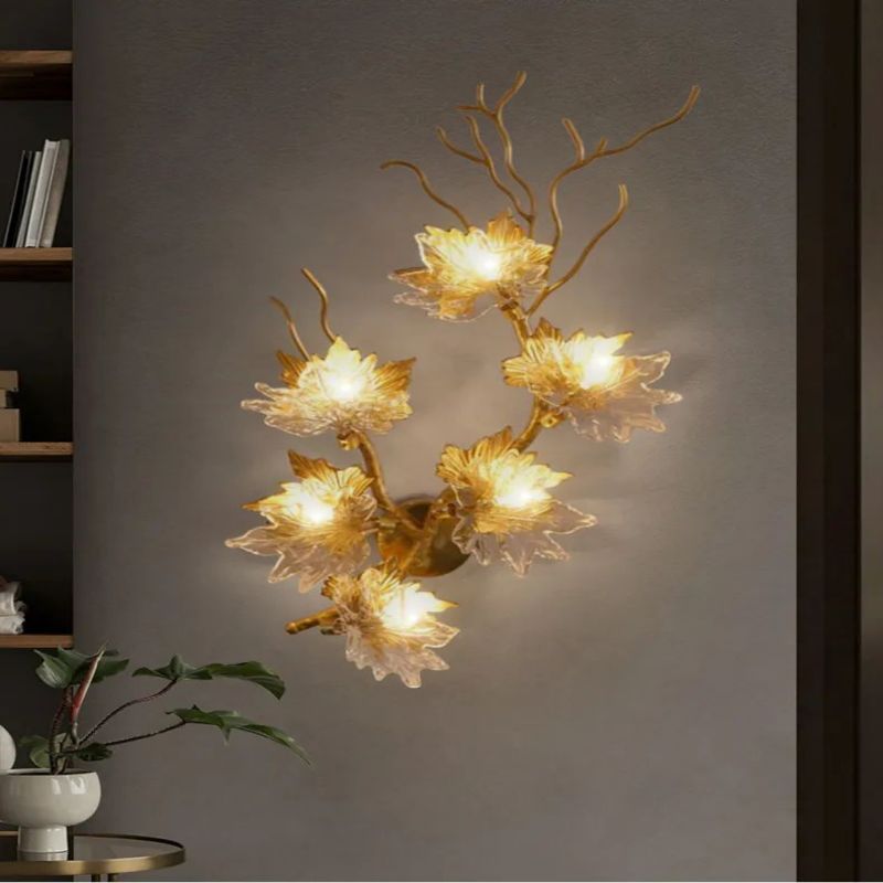 Luminous Maple Wall Sconce detail view