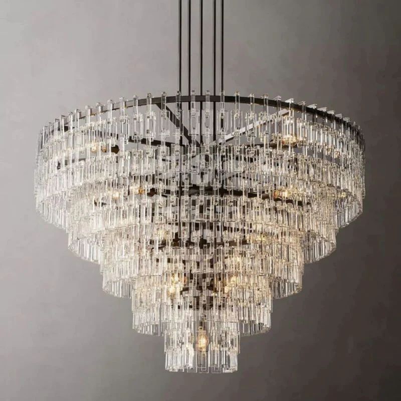 Miranda 5-Tier Round Chandelier 60 inch front view