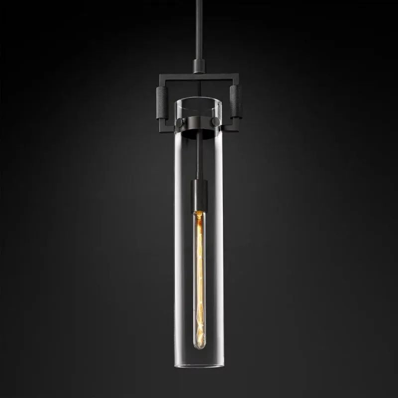 Mechanic Glass Cylinder Pendant angled view