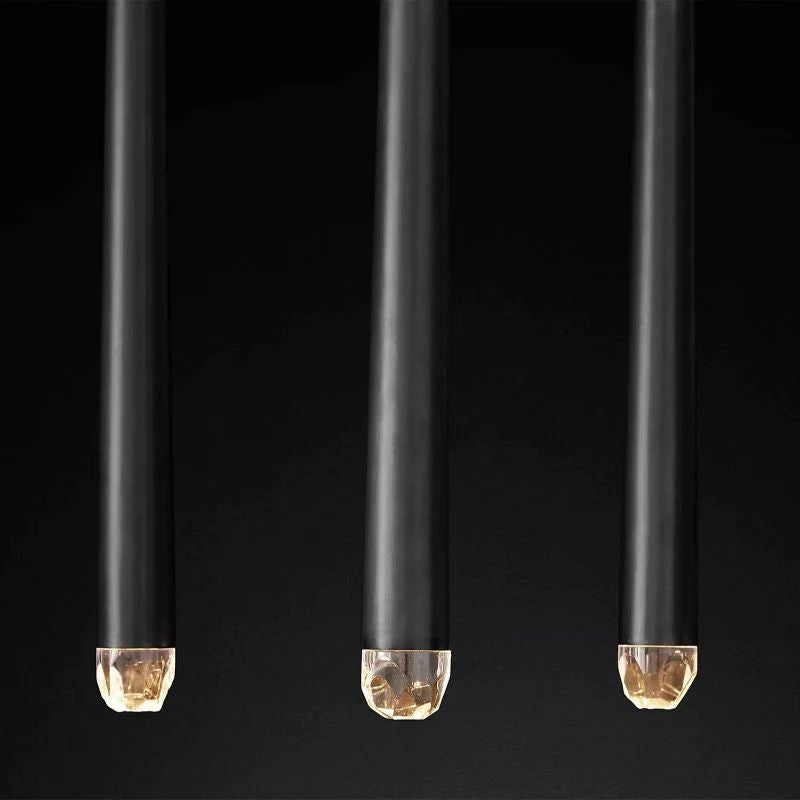 Lucas Modern Linear Chandelier 48 inch detail view