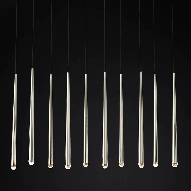 Lucas Modern Linear Chandelier 48 inch angled view