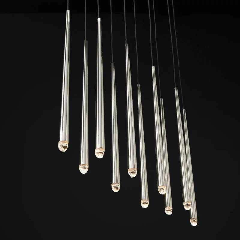 Lucas Modern Linear Chandelier 48 inch detail view