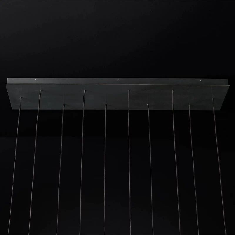 Lucas Modern Linear Chandelier 48 inch detail view