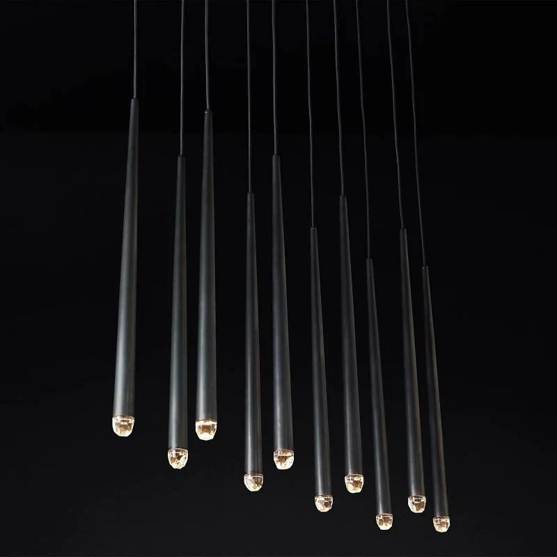 Lucas Modern Linear Chandelier 48 inch detail view