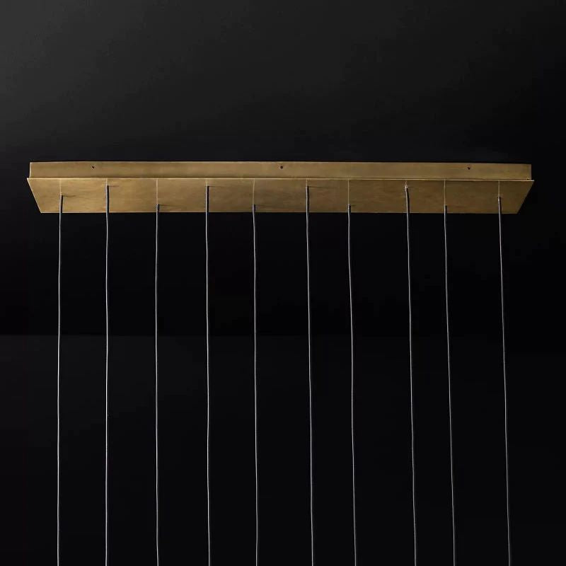 Lucas Modern Linear Chandelier 48 inch detail view