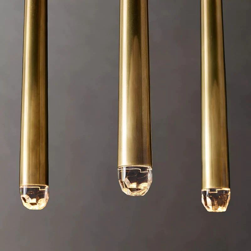 Lucas Modern Linear Chandelier 48 inch detail view